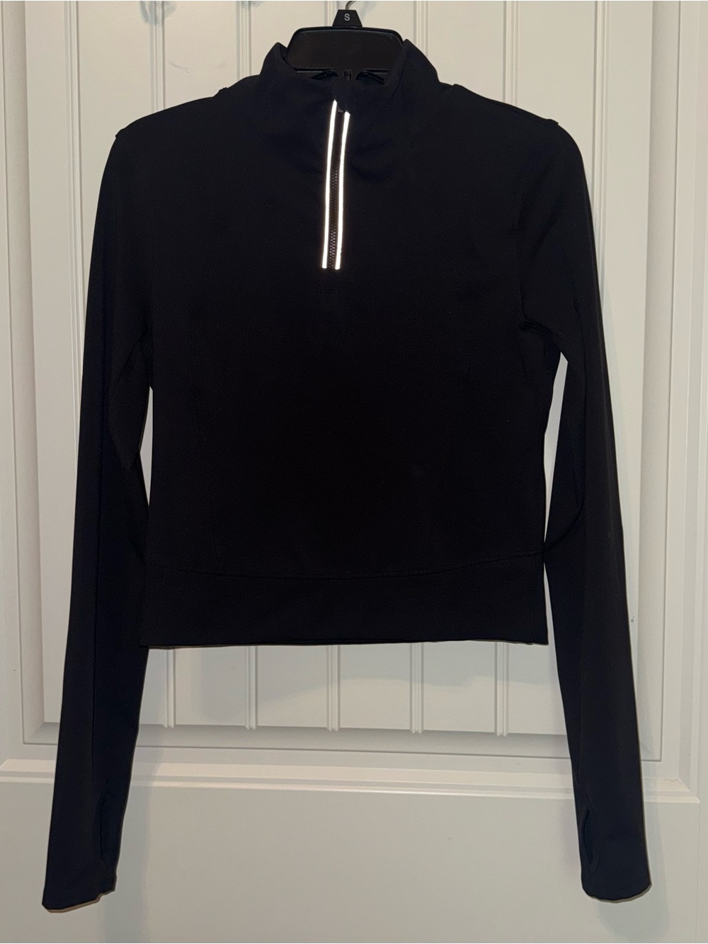 90 degrees cropped quarter zip athletic top